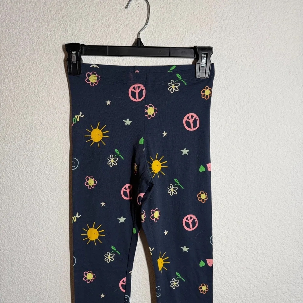 Old Navy Leggings Girls XL (14-16) Multicolor Printed Logo Cotton Running Yoga‎